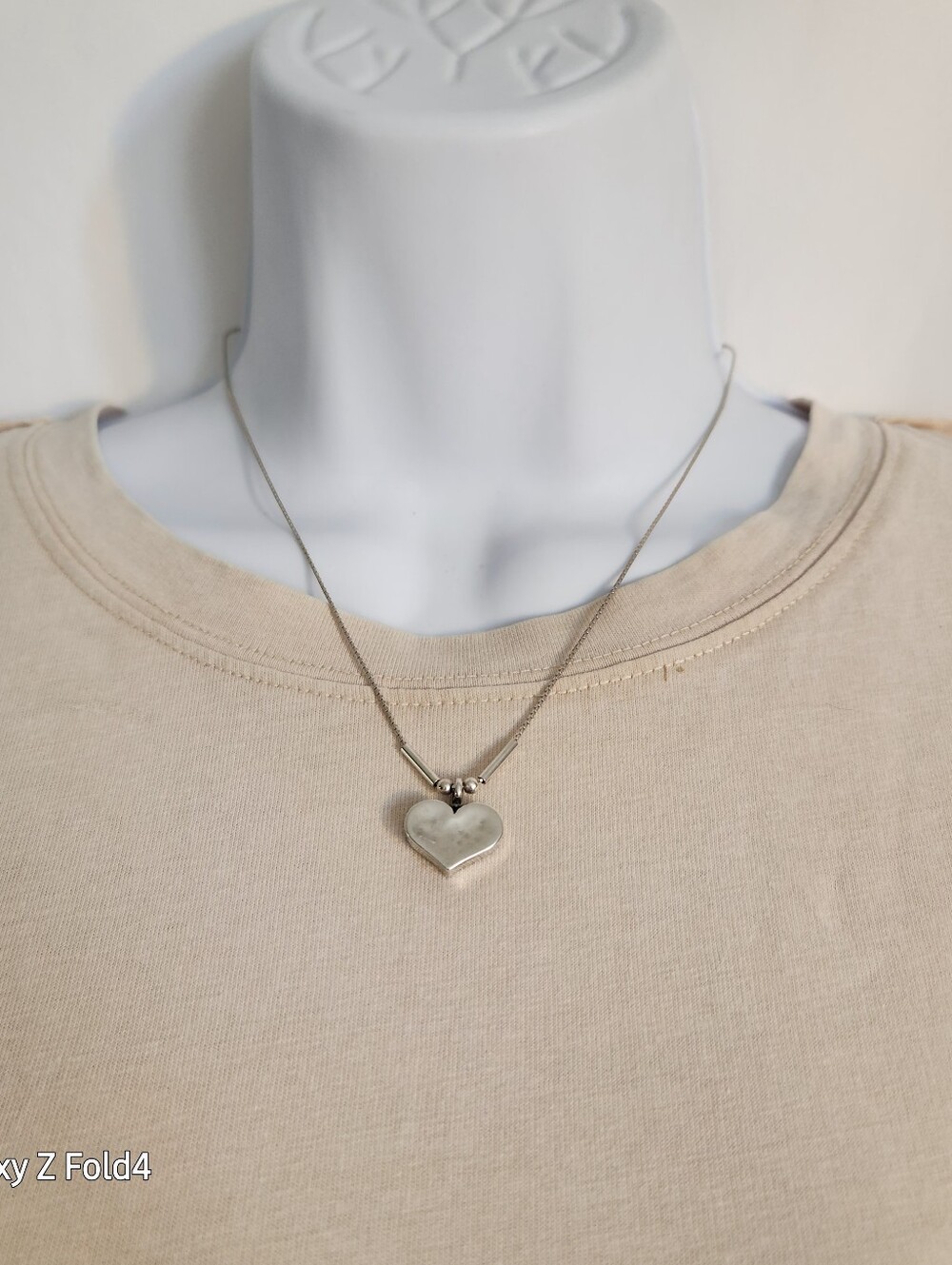 Silpada........ Heart Pendant Necklace - Elegant Silver Tone